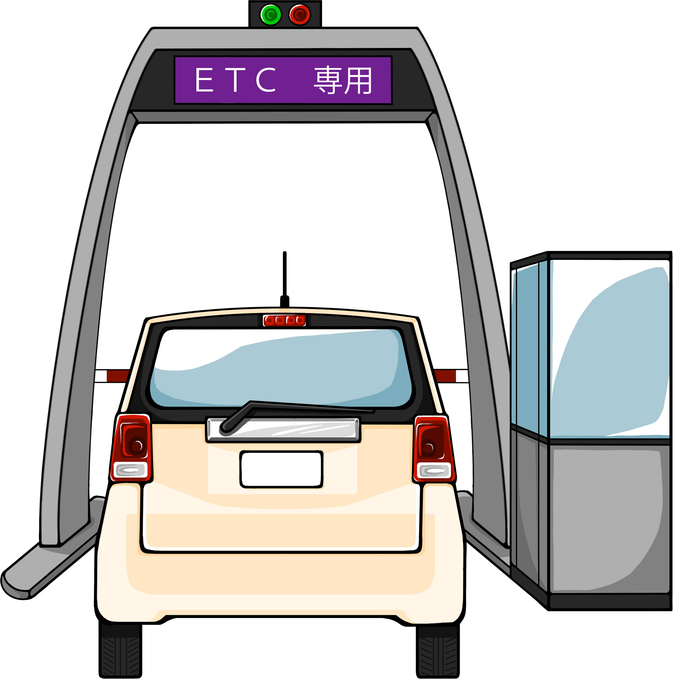 ETCレーンを流れる通行明細データ